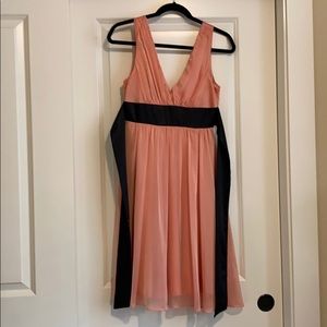 Peach formal dress